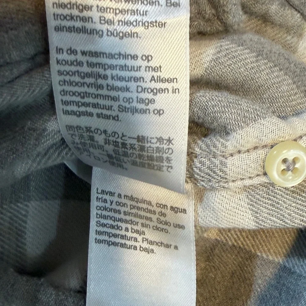 J.Crew Slim Gray Cotton Button Front Shirt Men's Small